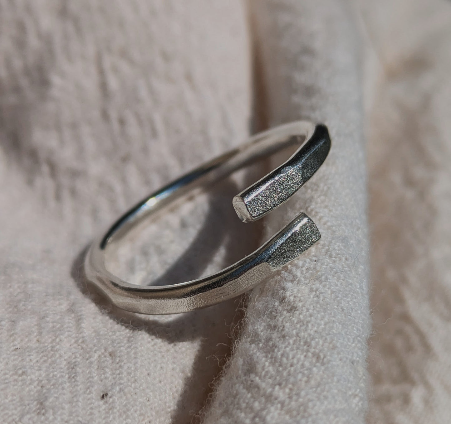 Simple Minimalist Adjustable Ring - Sterling Silver