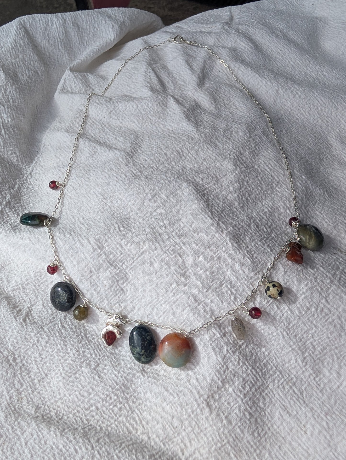 Earth goddess charm necklace