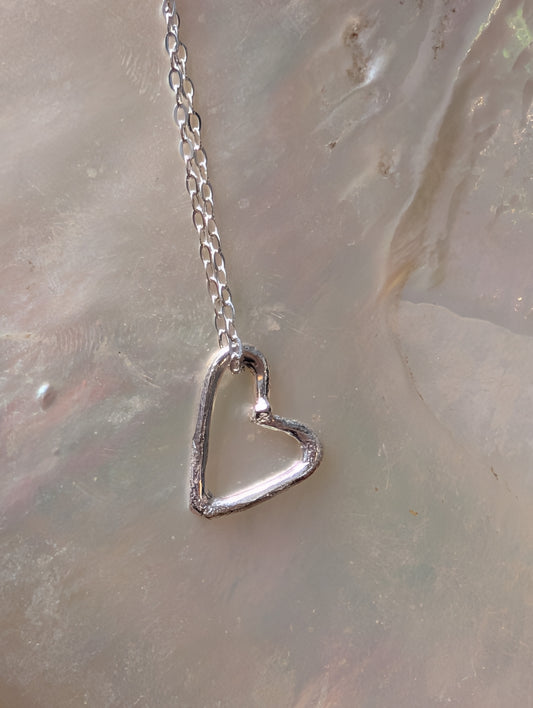Cariad necklace - Sterling Silver Heart