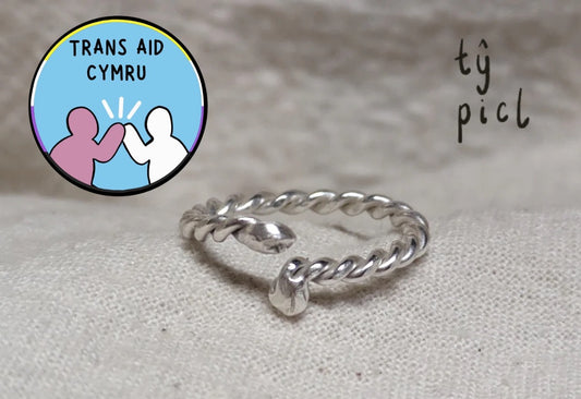 Ceridwen Rope ring - in support of Trans Aid Cymru